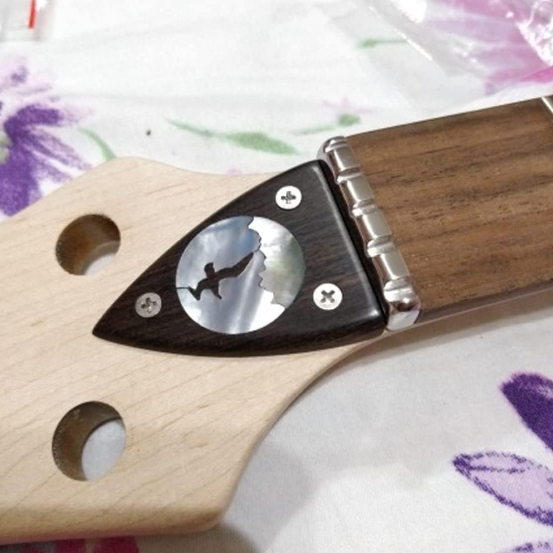 Wood blank ebony wood wood glossy fade-resistant musical instrument ebony blank DIY material 2 pcs