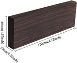 Wood blank ebony wood wood glossy fade-resistant musical instrument ebony blank DIY material 2 pcs