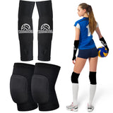 Volleyball Knee Pads & Arm Guards, Equipment with High Protection Plate Volleyball Knee Pads Thumb Hole Arm Guards for Women Teenage Girls Training