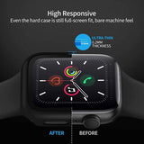 2-pack Black Screen Protector compatible with 45mm Watch - Compatible with Apple Watch Series 7/8/9 45mm
