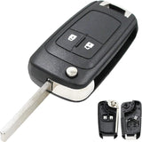 Remote Control Car Key Case Replacement Compatible with Vauxhall Opel Astra Insignia Vectra Zafira Meriva Mokka Key Shell (With Blade) 2 Buttons 2pcs - 45-Degree Angle