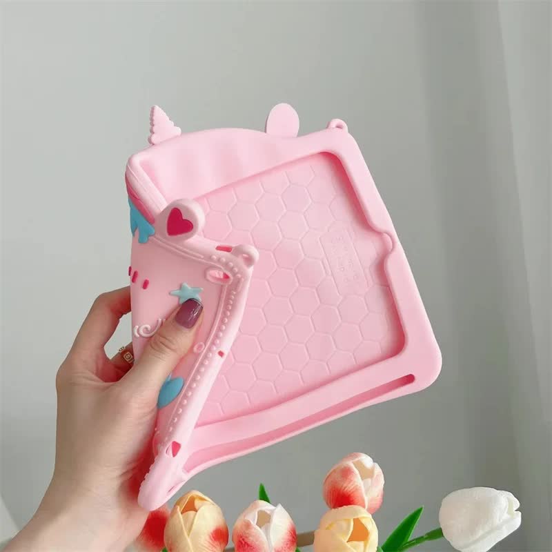 Kids Stand Case for Samsung Galaxy Tab S6 A7 Lite A8 A9 Plus 8.7 11 inch Cartoon Unicorn Silicone Tablet Protective Case JMDJS-S_tfrf JMDJS-SP Tab A9 Plus 11 inch