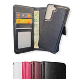 Samsung Galaxy S22 - Case / Magnetic Cover 2 in 1 - Choose Color! White White