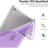 /NN/ Purple iPad 10.2 Case for iPad 9th Generation 2021/iPad 8th Generation 2020/iPad 7th Generation 2019 Soft Frosted Cover Slim Case with S