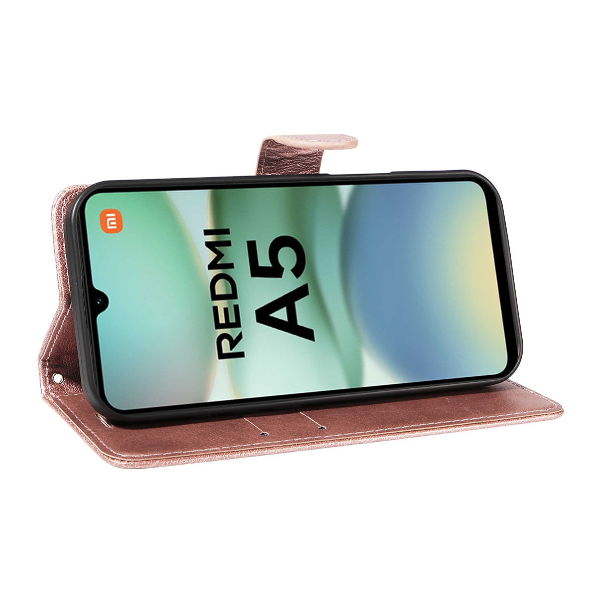 SKALO Xiaomi Redmi A5 4G PU Leather Wallet Case - More Colors_MGF Pink gold Pink gold