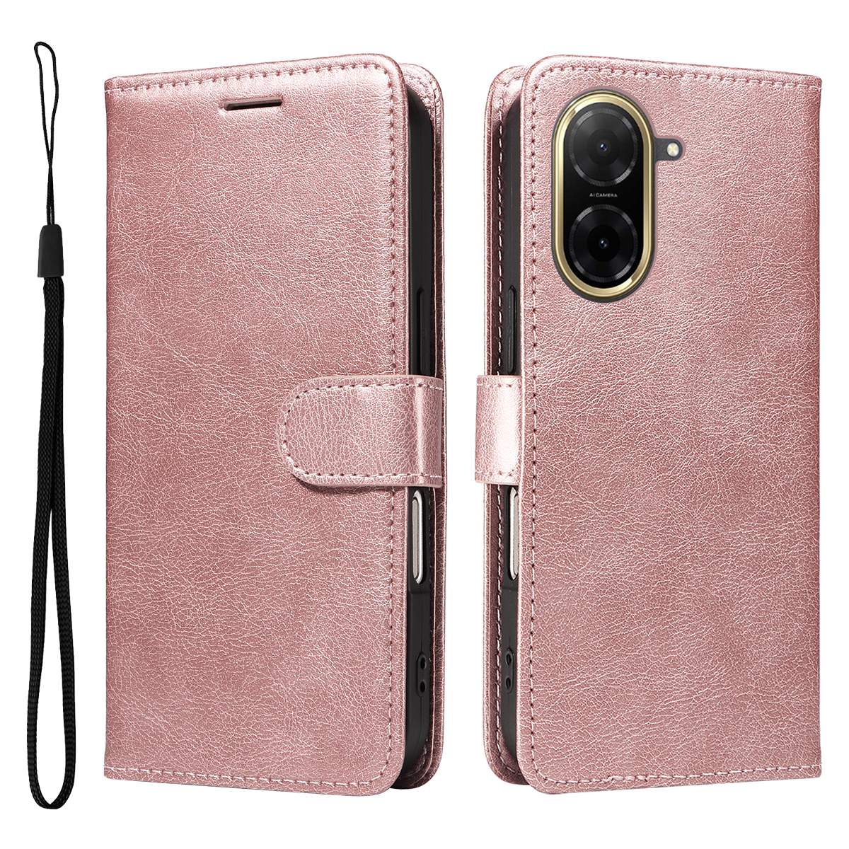 SKALO Xiaomi Redmi A5 4G PU Leather Wallet Case - More Colors_MGF Pink gold Pink gold