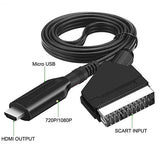 Summer Sale Scart to HDMI Converter, All-in-one Scart to HDMI Adapter, 1080P_tfrf - Top-Down View