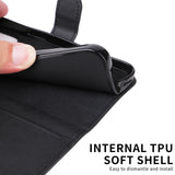 SKALO Xiaomi Redmi A5 4G PU Leather Wallet Case - More Colors_MGF Black - Top-Down View