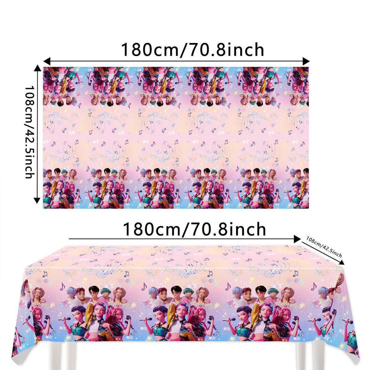 K-pop Demon Hunters Birthday Party Decorations Set - Banner, Cake Topper, Balloons for Kids Theme Celebration{EE} Style 4