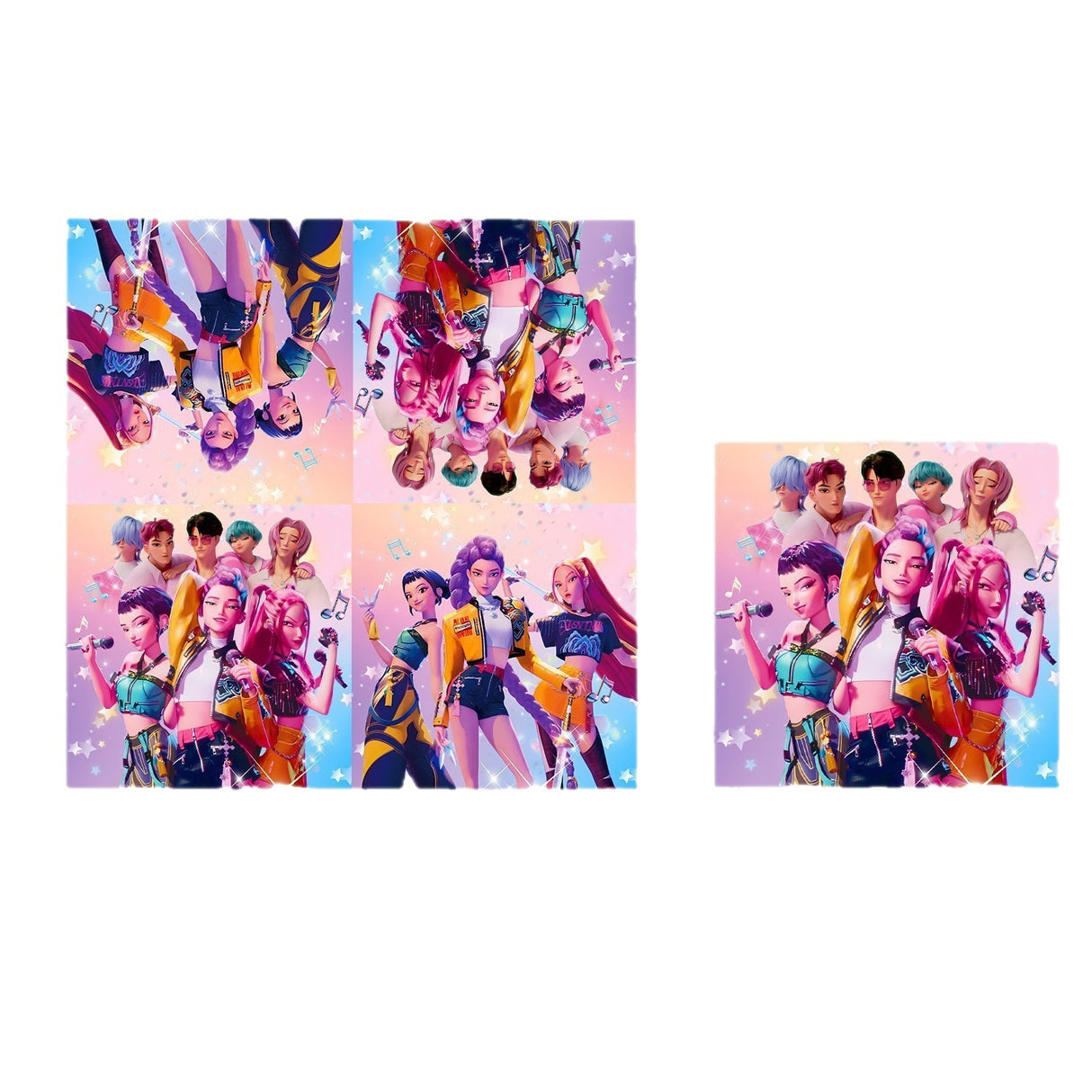 K-pop Demon Hunters Birthday Party Decorations Set - Banner, Cake Topper, Balloons for Kids Theme Celebration{EE} Style 4