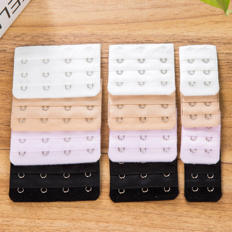 Bra Extender 2 Hooks/3 Hooks/4 Hooks, Bra Strap Extensions - 12-pack (Black, White, Beige, Pink) Bra Extender 2 Hooks / 3 Hooks / 4 Hooks, Soft and