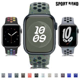 Compatible with Apple Watch Wristband 45mm 49mm 44mm 40mm 41mm 42mm correa iWatch Ultra 2 Series 9 8 SE 7 6 5 4 3 Black Purple 11 SM - Front View