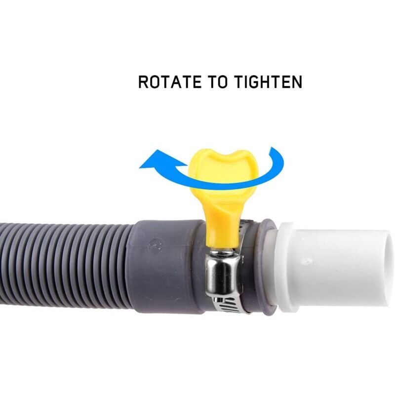 Drain Hose Drain Hose Extension Drain Hose Connection Washing Machine Drain Hose Dryer Drain Hose (2 m)..DEBUNS