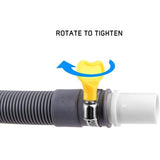Drain Hose Drain Hose Extension Drain Hose Connection Washing Machine Drain Hose Dryer Drain Hose (2 m)..DEBUNS - Side View