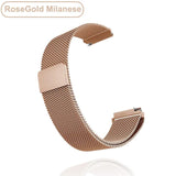18mm 20mm 22mm Metal Bracelet for Garmin Vivoactive 3 4 4s Watch Band Venu 2 2s SQ Forerunner 645 Bracelet Silicone Loop Nylon Wrist Metal Rose Gold Metal Rose Gold For Garmin Venu SQ