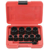 11-piece 9.5mm Bolt Impact Tool Set with Toolbox
