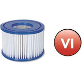Lay-Z-Spa Filter Cartridge VI for all Lay-Z-Spa models - 6 x Double Pack (12 filters) - Front View