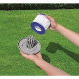 Lay-Z-Spa Filter Cartridge VI for all Lay-Z-Spa models - 6 x Double Pack (12 filters) - 45-Degree Angle