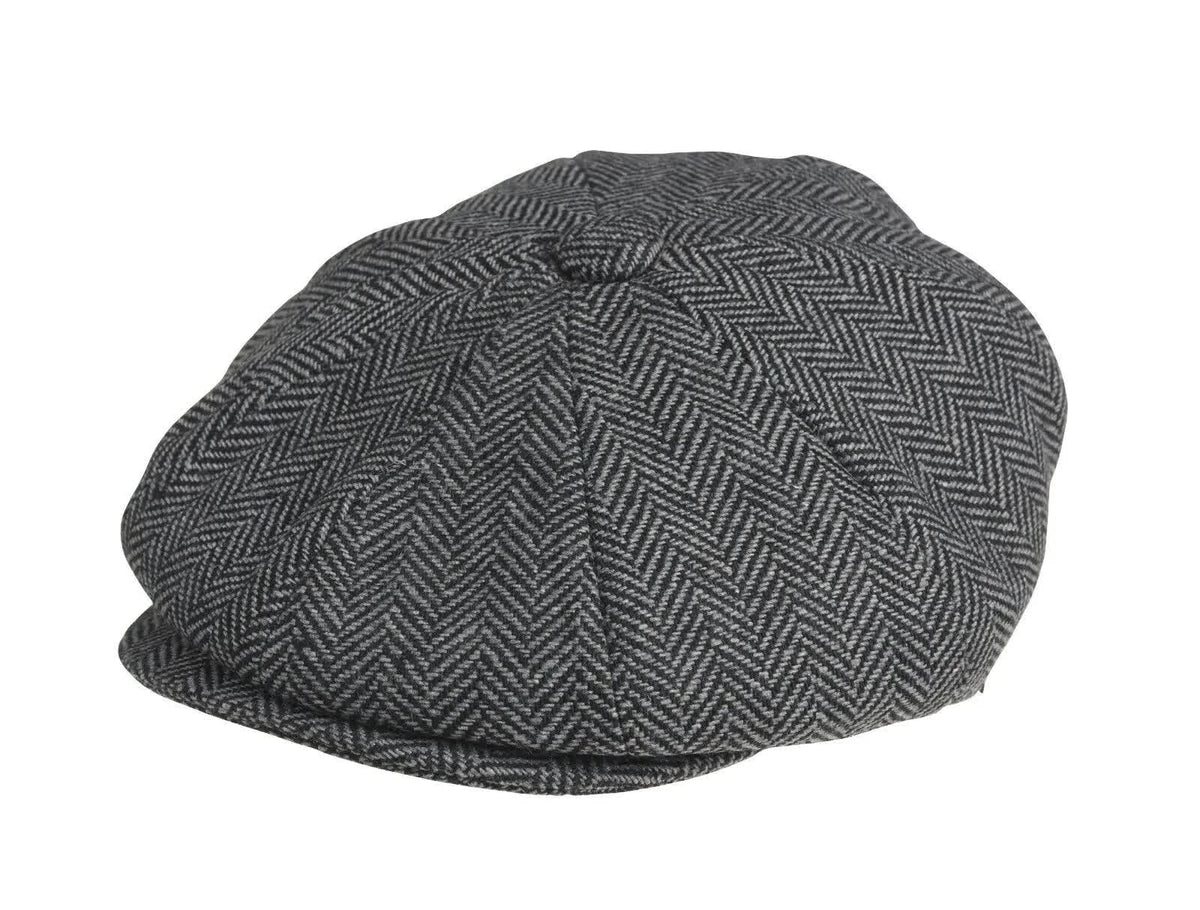2023 Retro Newsboy Caps Men Octagonal Hats Peaky Blinders Newsbo Grey