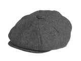 2023 Retro Newsboy Caps Men Octagonal Hats Peaky Blinders Newsbo Grey