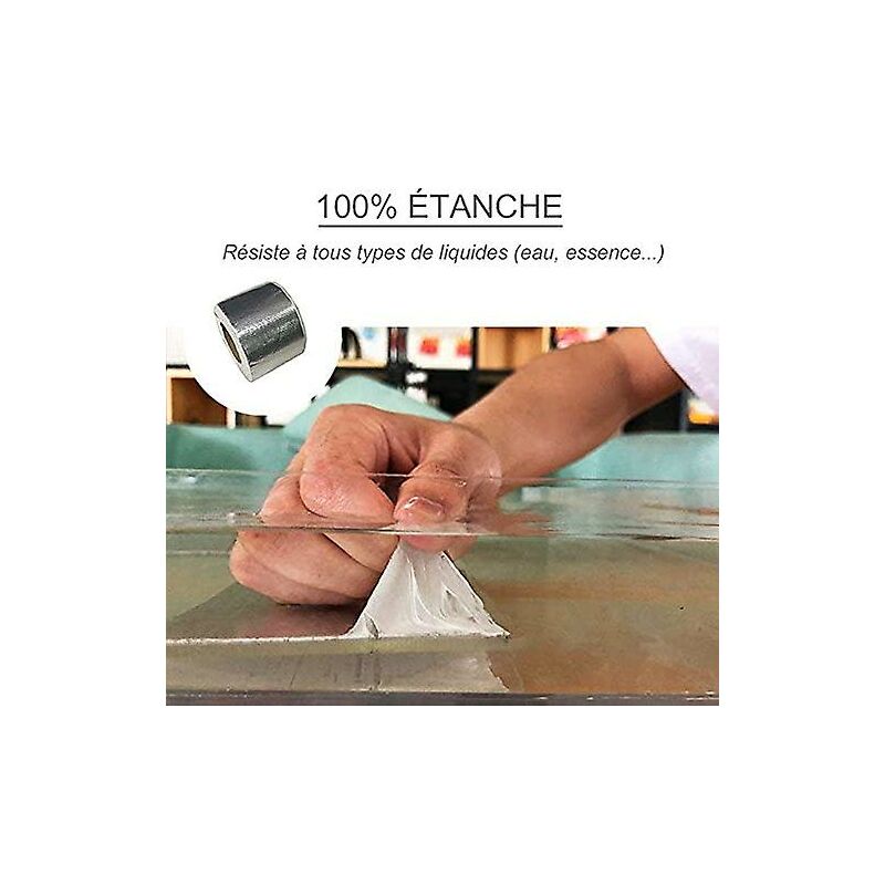 Heavy Duty Waterproof Tape with Strong Grip for Cracks, Leaks, Holes (5CM5M)