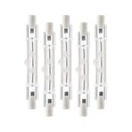 5-pack R7s 118mm 300W 220V—240V, R7s Halogen Linear Light Source, Dimmable Halogen Lamp for Construction Works_MGF 200W