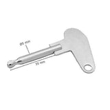 2X Ignition Keys Tractor Vintage Excavator Truck Ignition Lock Key - Front View
