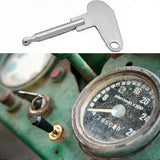 2X Ignition Keys Tractor Vintage Excavator Truck Ignition Lock Key - Top-Down View