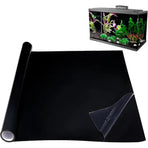 /NN/ Aquarium Background | Static Adhesive Black Aquarium Poster | Aquarium Poster
