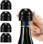 Champagne stopper, wine stopper, 4-pack, universal, reusable, silicone, sealed, leak-proof