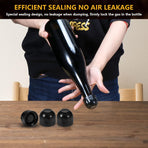 Champagne stopper, wine stopper, 4-pack, universal, reusable, silicone, sealed, leak-proof