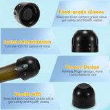 Champagne stopper, wine stopper, 4-pack, universal, reusable, silicone, sealed, leak-proof - 45-Degree Angle