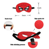 Superhero Masks Party Favors - 32 Pack Felt and Elastic Masks for Kids - 45-Degree Angle