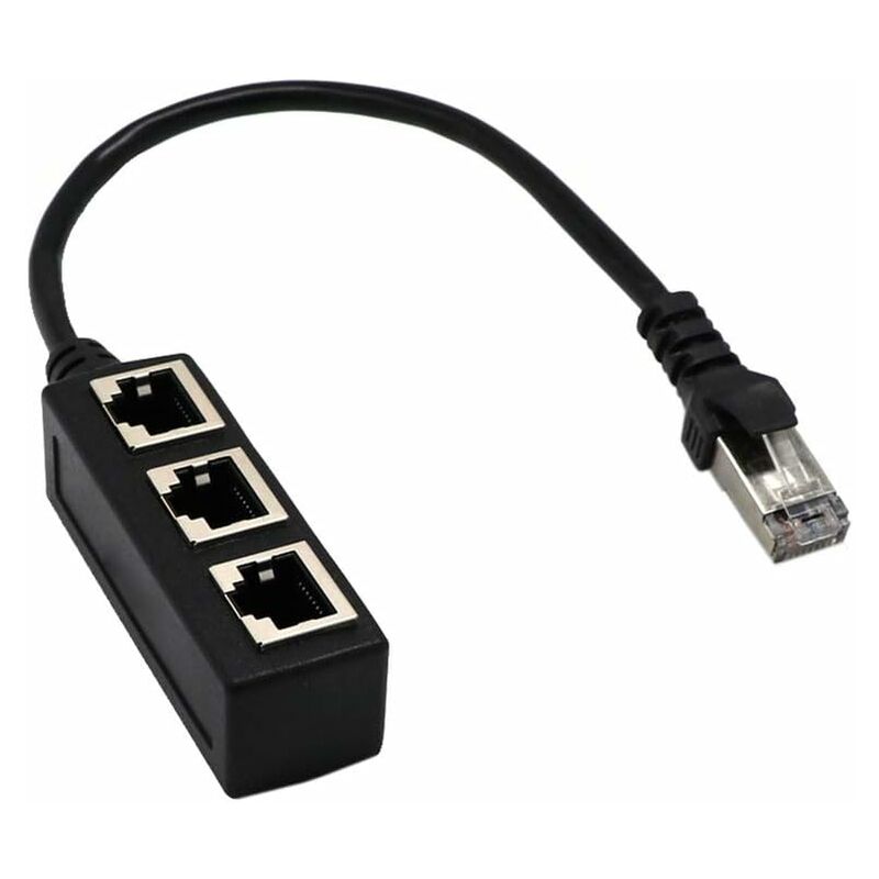 RJ45 Network 1 to 3 Port Ethernet Adapter Adapter Cable Network Cable Splitter