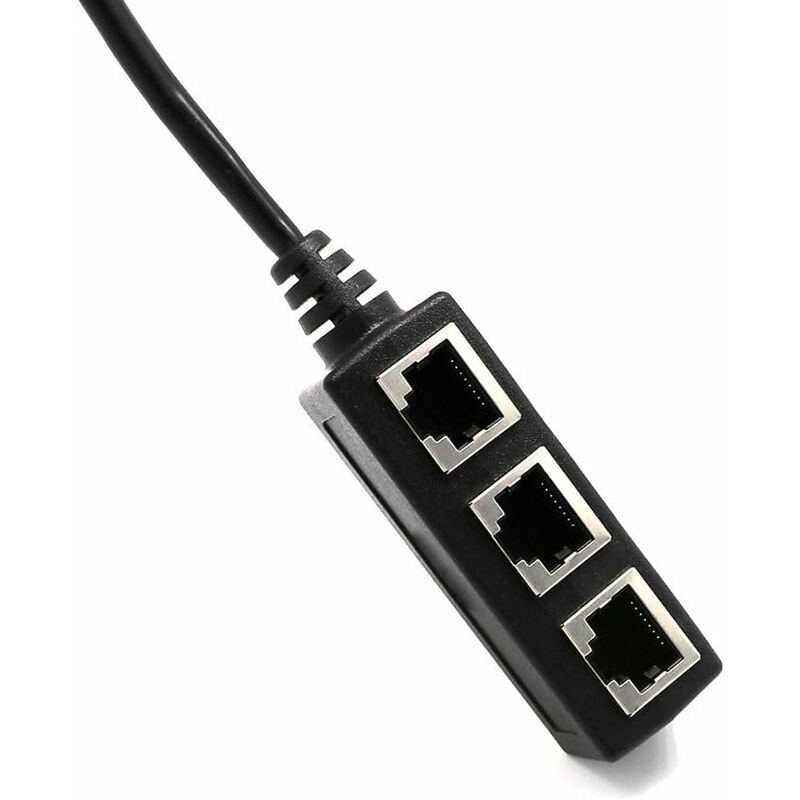 RJ45 Network 1 to 3 Port Ethernet Adapter Adapter Cable Network Cable Splitter
