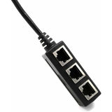 RJ45 Network 1 to 3 Port Ethernet Adapter Adapter Cable Network Cable Splitter - Front View
