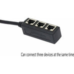 RJ45 Network 1 to 3 Port Ethernet Adapter Adapter Cable Network Cable Splitter