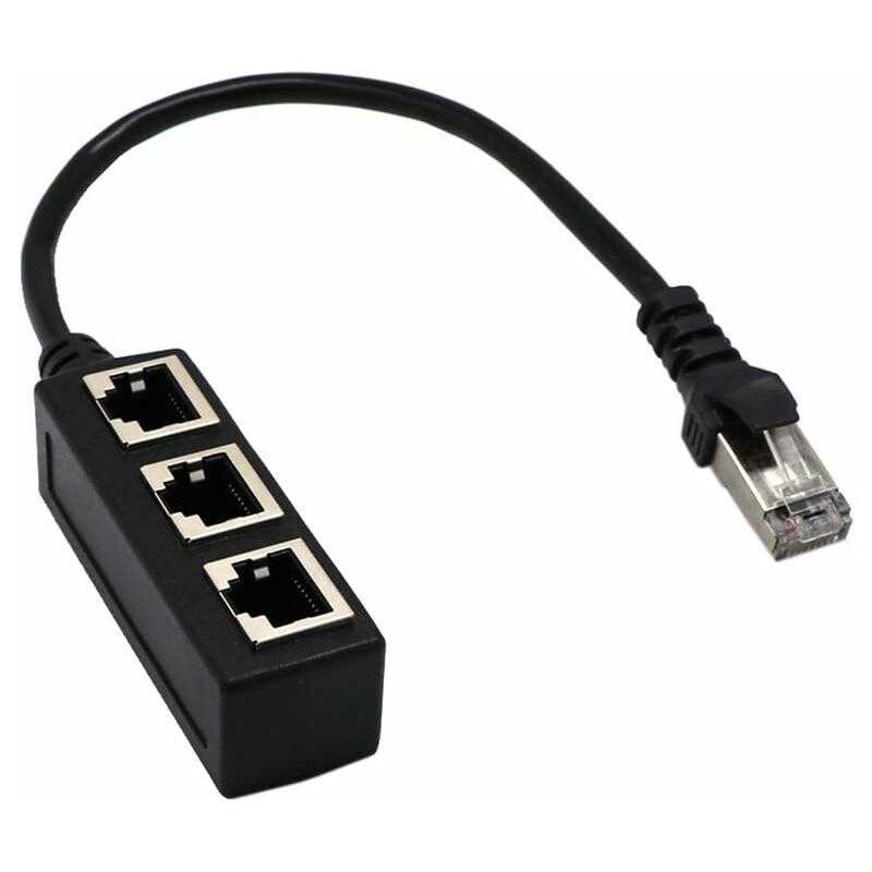 RJ45 Network 1 to 3 Port Ethernet Adapter Adapter Cable Network Cable Splitter
