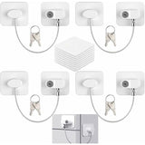 pcs Child Safety Window Locks, Refrigerator Locks for Children, Lock Refrigerator Door Cabinet Window with 8 Keys, Window Safety