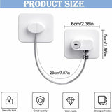 pcs Child Safety Window Locks, Refrigerator Locks for Children, Lock Refrigerator Door Cabinet Window with 8 Keys, Window Safety - Front View