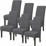 6-pack Washable Universal Stretch Microfiber Chair Covers