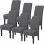 6-pack Washable Universal Stretch Microfiber Chair Covers