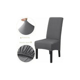 6-pack Washable Universal Stretch Microfiber Chair Covers - Side View