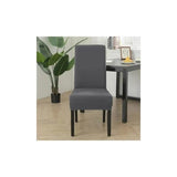 6-pack Washable Universal Stretch Microfiber Chair Covers - Top-Down View