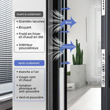 Self-Adhesive Rubber Door Window Seal D-Profile 6M Black for Cooling and Sound Insulation Weather Strip