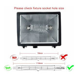 5-pack R7S Halogen Bulb 118mm 200W 230V Dimmable for Construction Floodlights Landscape Lighting Living Room Lighting - Top-Down View