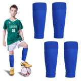 Football Socks Sleeves Football Shin Guards Sleeves, Shin Guards Grip Socks Leg Sock Sleeve for Unisex Children, Youth - Front View