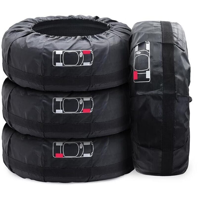 pcs Car Tire Covers 19-23\" Waterproof Dustproof Car Wheel Protector (Diameter 80cm)