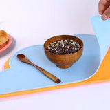 Silicone Placemats Food Grade Mats for Kids Baby Toddlers - Top-Down View