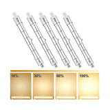 5-pack R7s 118mm 400W 230V, R7s Halogen Linear Light Source, Dimmable Halogen Lamp for Construction Works_MGF 400W